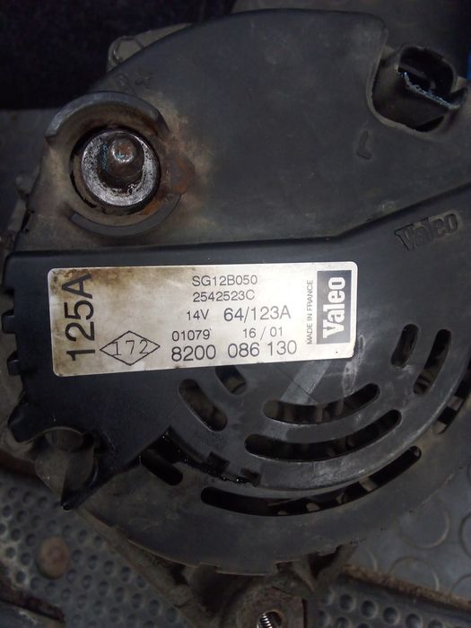 Генератор Рено трафік 5рк 1.9dci