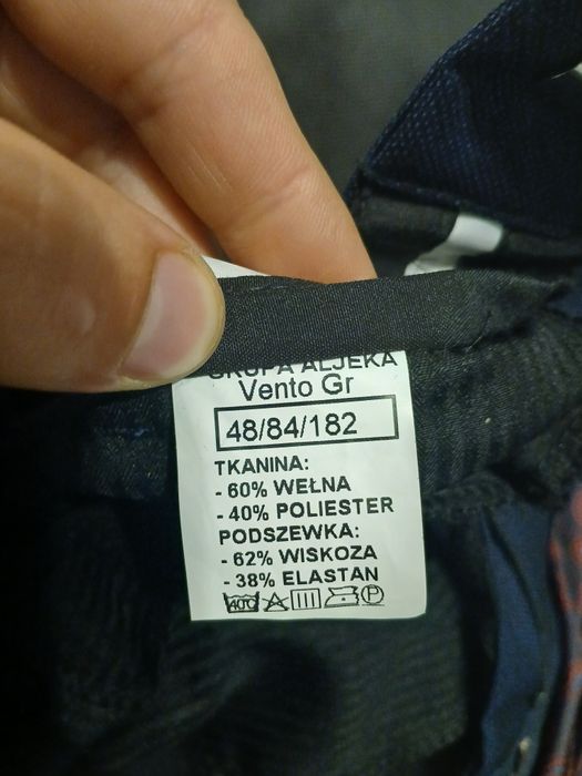 Garnitur męski granat