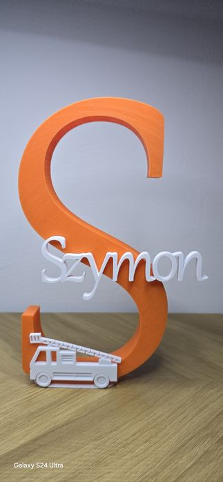 Literka 3D Litera 3D PREZENT Imie druk 3D