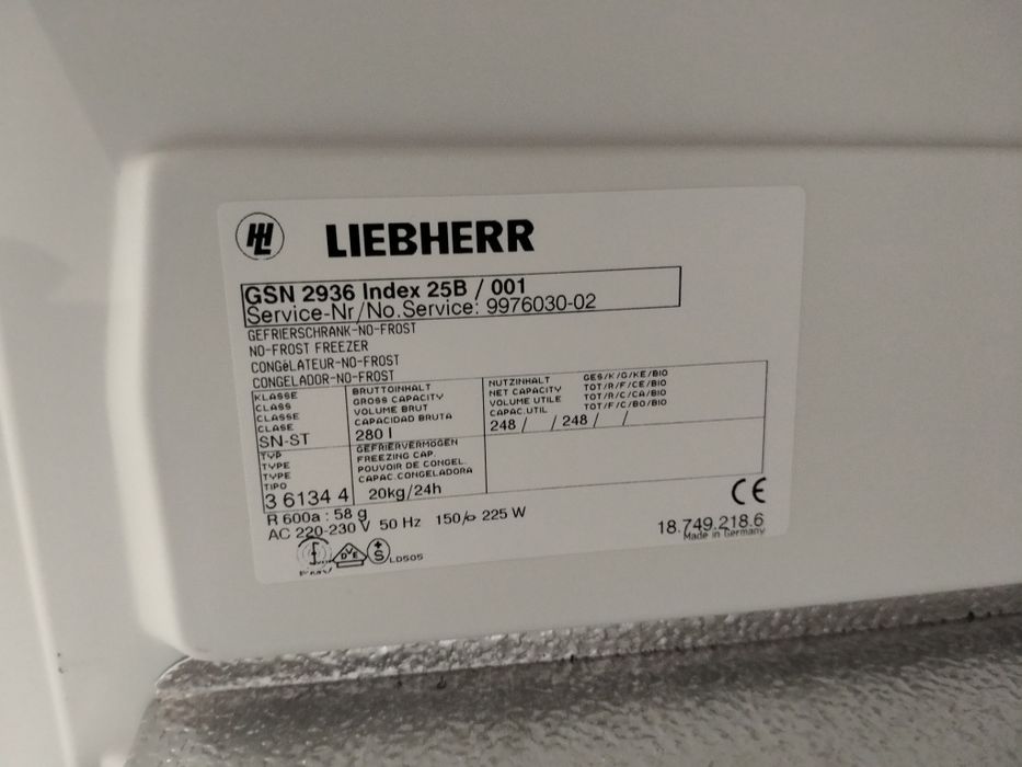 Zamrażarka Liebherr No Frost / 280 litrów