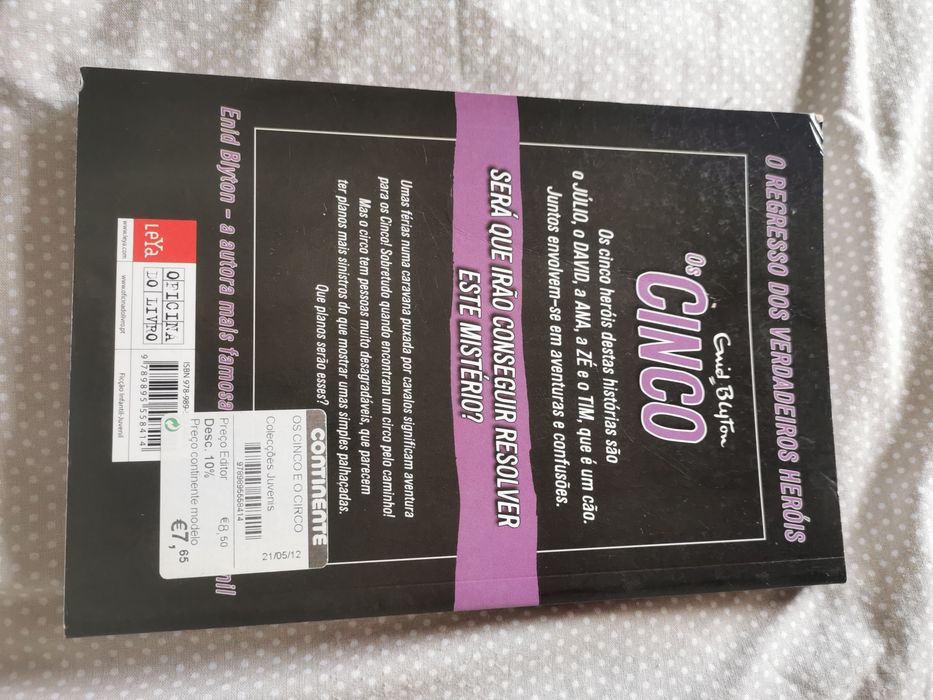 Livro os cinco e o circo