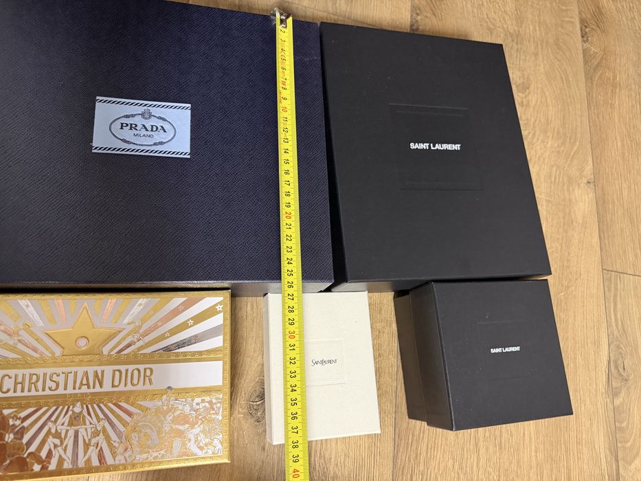 подарункові коробки prada saint Laurent dior