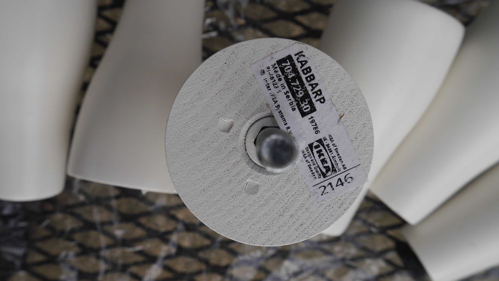 IKEA - pés brancos para móveis / furniture white feet - KABBARP