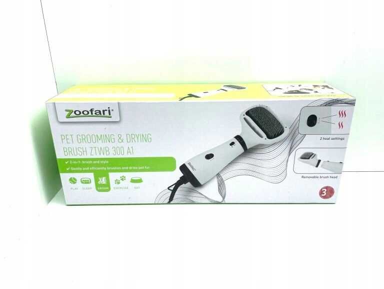 Szczotka do sierści długa, krótka, sierść szorstka ZOOFARI Suszarka