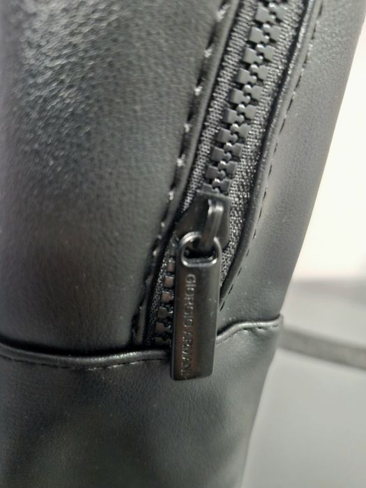 Meski damski plecak Ea7 nowy eco skóra czarny logowany pojemny duzy