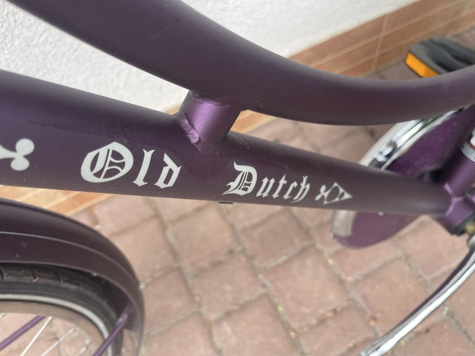 Piekny śliwkowy Batavus Old Dutch N3  jak nowy