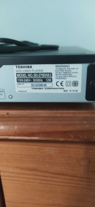 DVD video player Toshiba