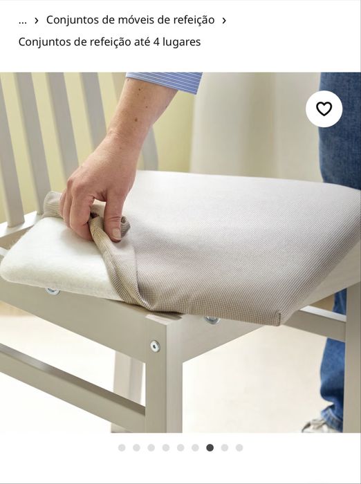 Mesa e cadeiras em madeira maciça para sala de jantat