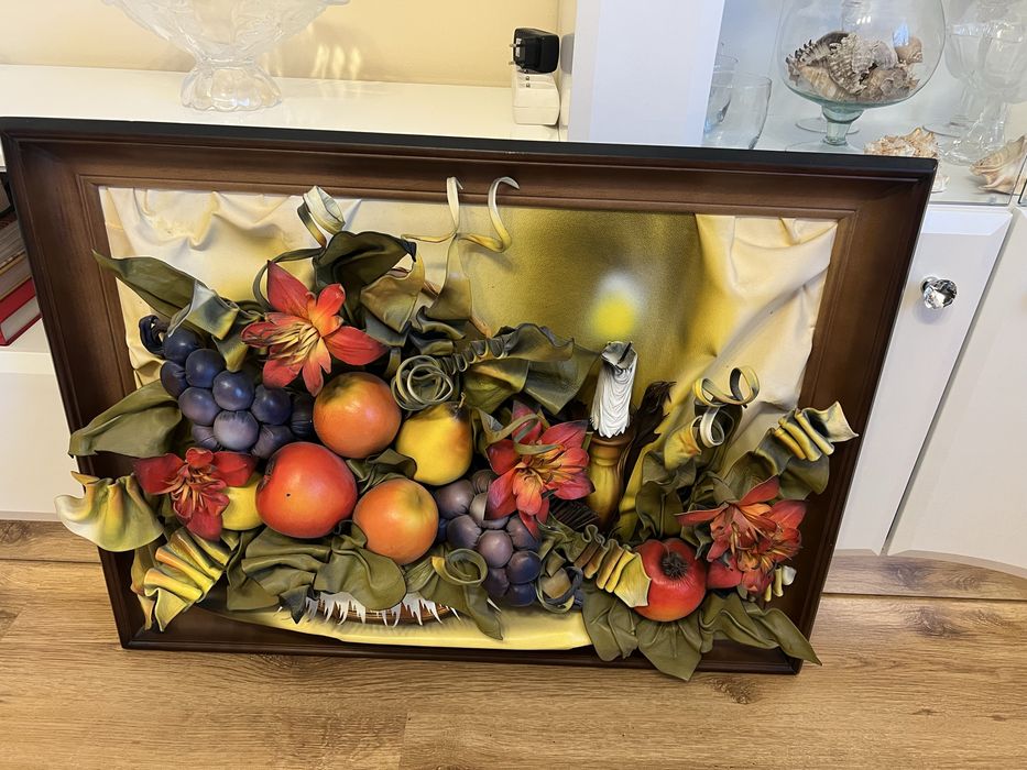 Piekny obaz kuchenny na sciane 3d z owocami