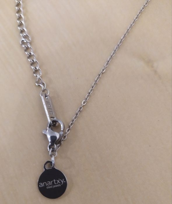 Colar em prata com efeito mármore (novo)