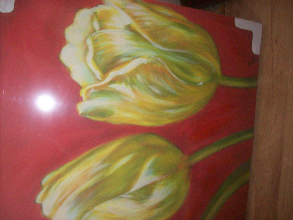 Obraz sygnowany tulipany