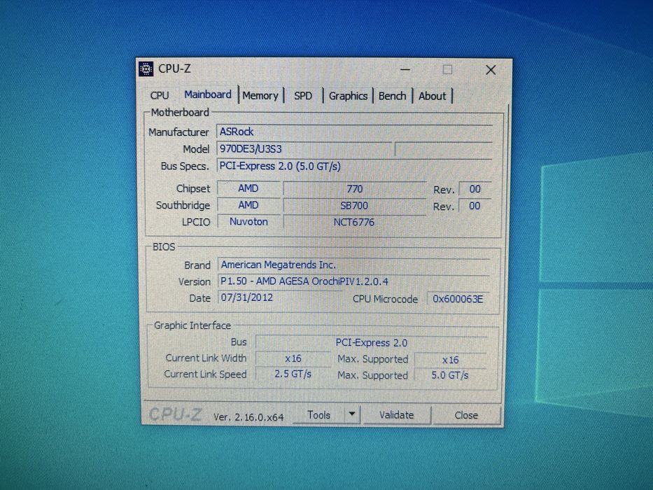 Комплект материнська плата AM3+ (8ядер)