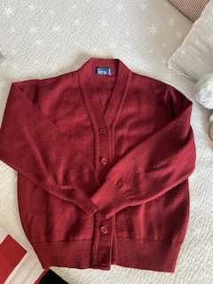 Casaco de malha clássico Bordeaux