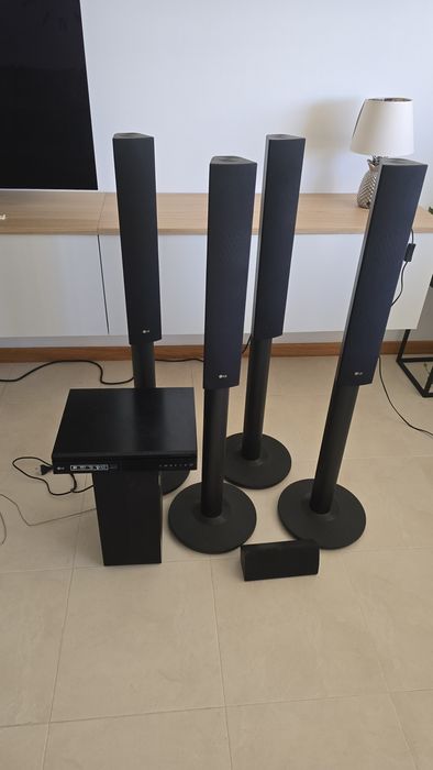 Home cinema/dvd com colunas