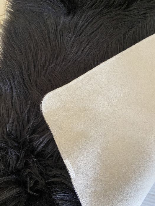 Tapete preto macio pelúcia