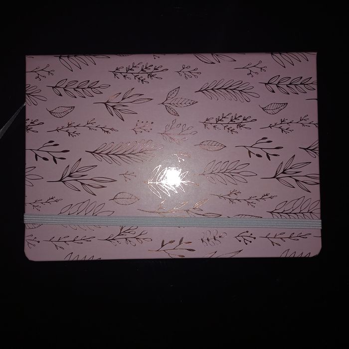 Notes pamiętnik journaling różowy ze złotymi wzorami prezent 2/9