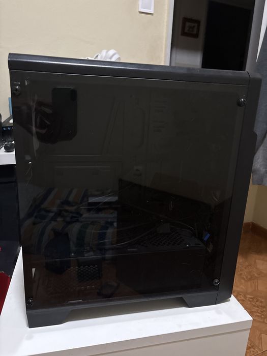 Caixa ATX AeroCool Ore Saturn FRGB Tempered Glass Preta