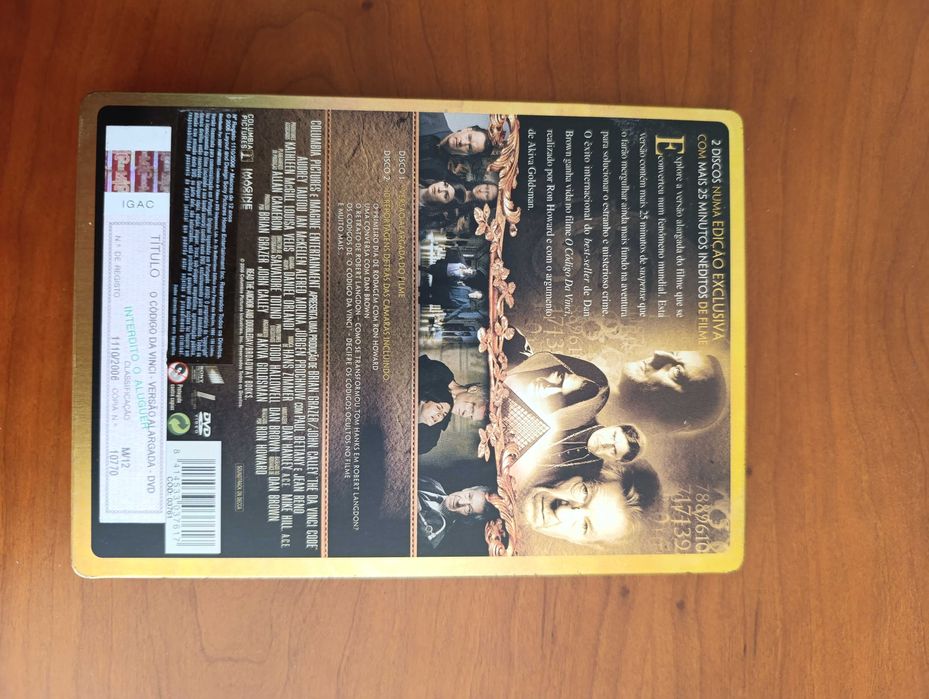 Film "The Da Vinci Code" Extended Version and Metal Box.64298847441411121