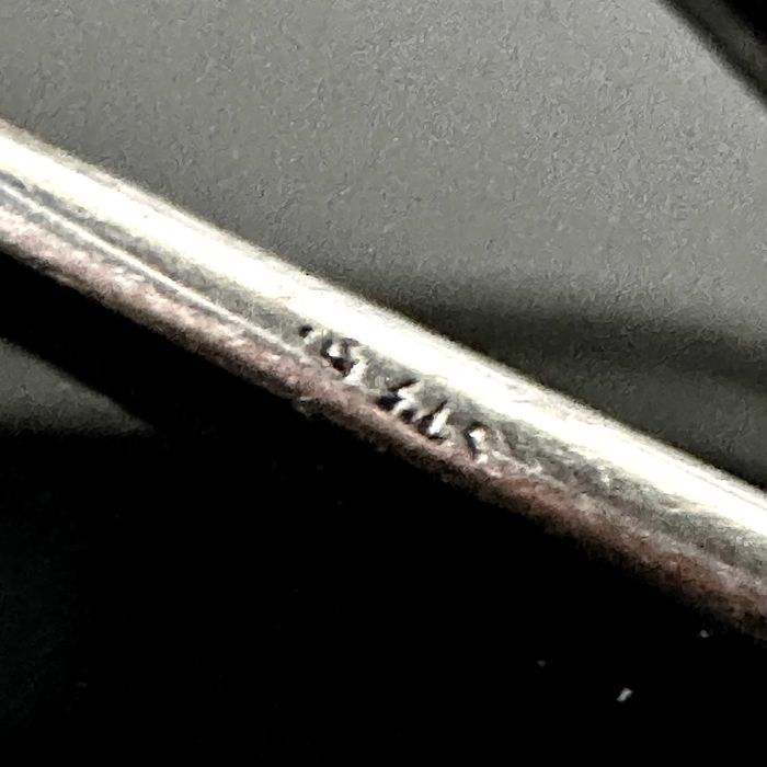 Srebrna broszka z dużym naturalnym Ametystem – oryginał secesja, 1900r