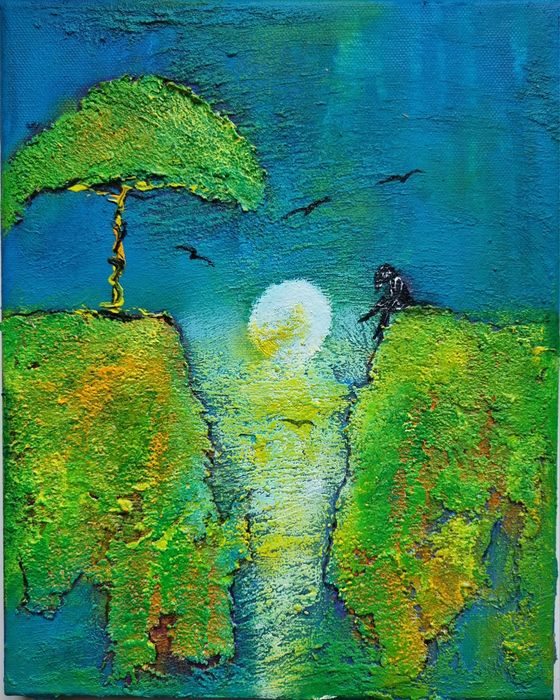 Obraz olejny 24x30 faktura farby RÓŻNE
