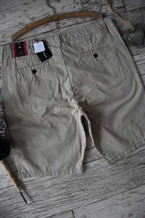 Lefties spodnie chino 38 beżowe regular fit nowe z metką smart casual