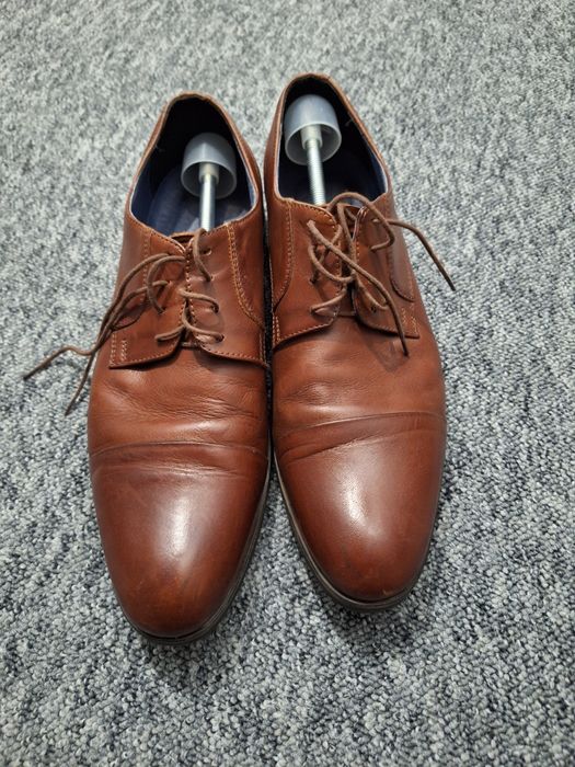 Buty męskie Gino Rossi skórzane brązowe r. 44