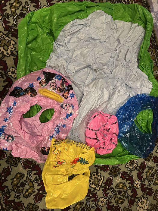 Детский бассейн, жилет, два круга, надувной мяч