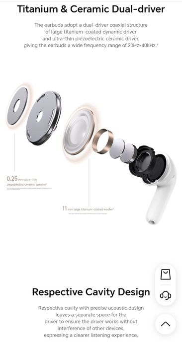 Auriculares Honor Choice Earbuds S8 - Selados