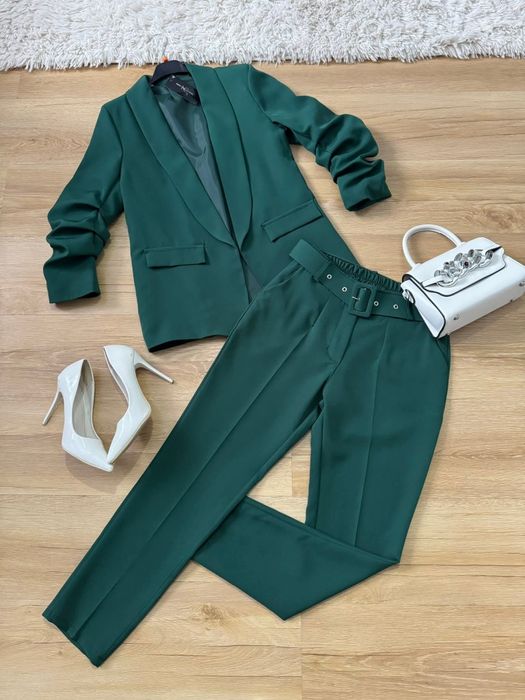 Garnitur komplet damski marynarka i spodnie M L Xl XXl