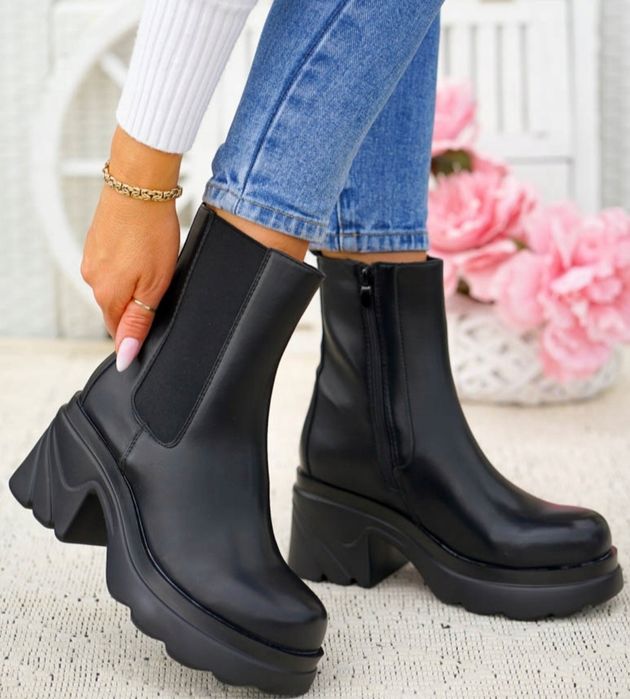 36 37 38 botki 39 40 41 na platformie obcasie klocku za kostkę na zame