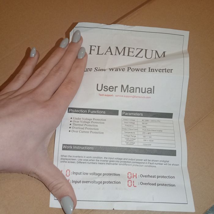 Inversor de corrente onda pura 3000W. Novo- Nunca usado.