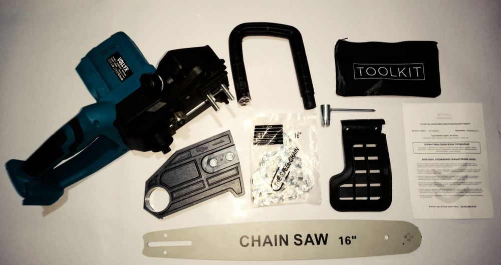 2*21В Аккумуляторная пила  TOOLKIT Vollyx MK 16" 1800W