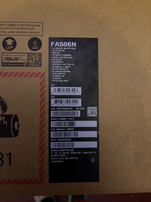 Ноутбук Acer TUF Gaming A15