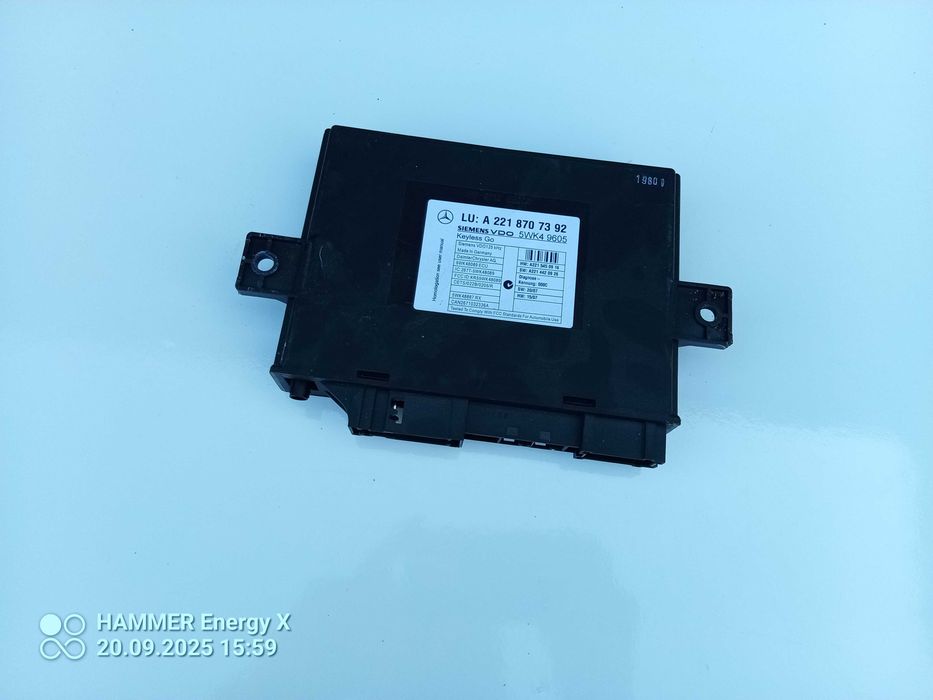 Moduł bezkluczykowy KEYLESS GO Mercedes S Klasa W221 A221 CL W216 A216