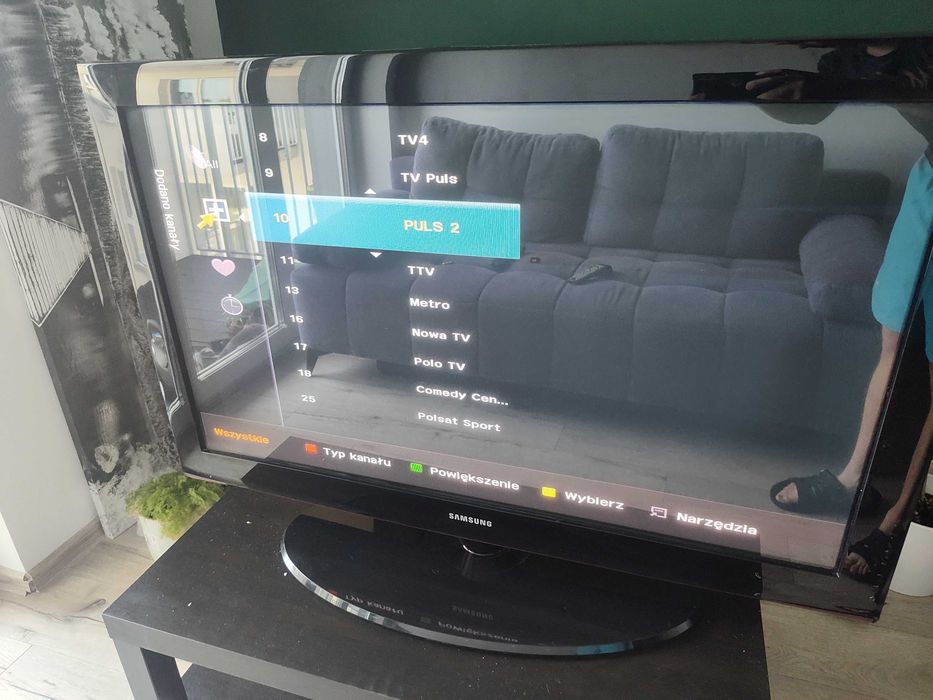 SPRAWNY Telewizor SAMSUN HD Plazmowy (Plasma) + Oryginalny pilot HDMI VGA 42 cale wbudowane głośniki bardzo dobry stan