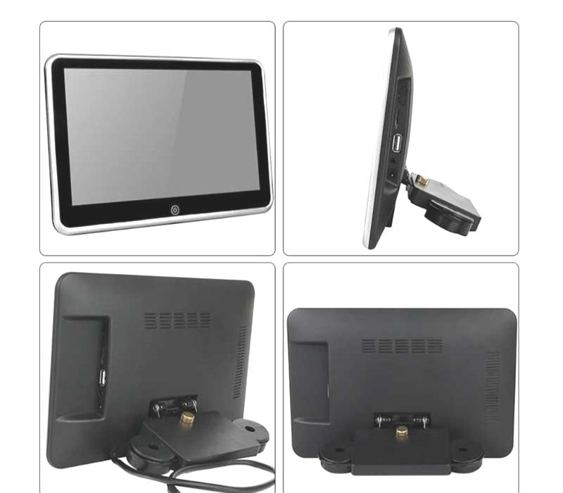 ECRÃ PARA ENCOSTO DE CABEÇA MULTIMEDIA 10 PULGADAS HD TÁCTIL USB SD