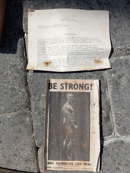 Aparelho de molas para musculação. Antiguidade