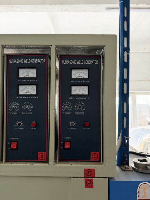 Багатоголовочна ультрозвукова машина, для спаювання текстилю!!!