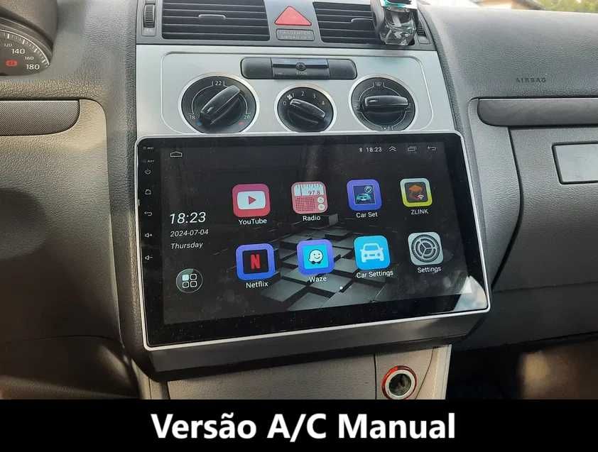 (NOVO) Rádio • 2DIN 10.1" • VW Touran • Android • [4+64GB] • Wifi GPS