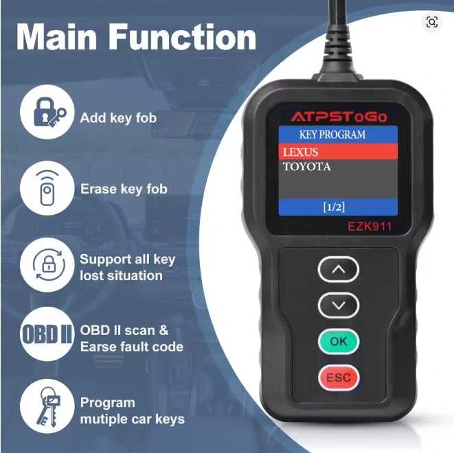 Programator kluczyków Toyota / Lexus – DIY key fob programmer