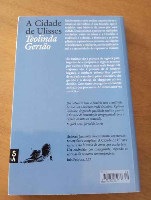 A cidade de Ulisses de Teolinda Gersão 3 edição