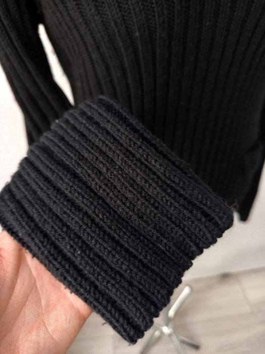 Zimowy premium sweter czarny joop wełniany damski S gruby ciepły