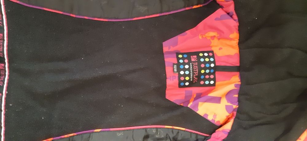 Куртка термо для дівчинки на зріст 140-146+ печатки флісові