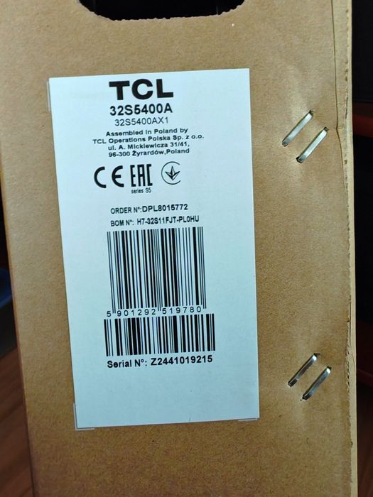 Nowy Telewizor TCL 32S5400A – Smart TV z Android TV i Netflix