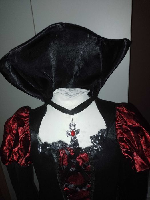 NOWY kostium przebranie WAMPIRZYCA WRÓŻKA strój karnawałowy 98/104 35