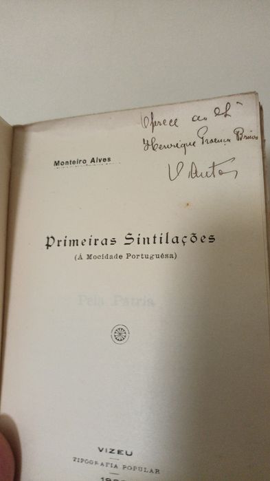 Primeiras sintilacoes à mocidade portuguesa