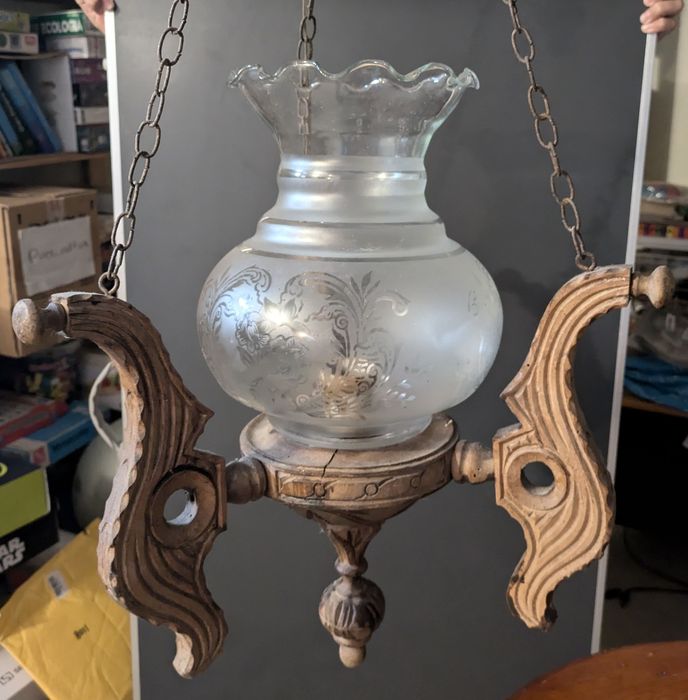 Vintage Wooden Ceiling Lamp