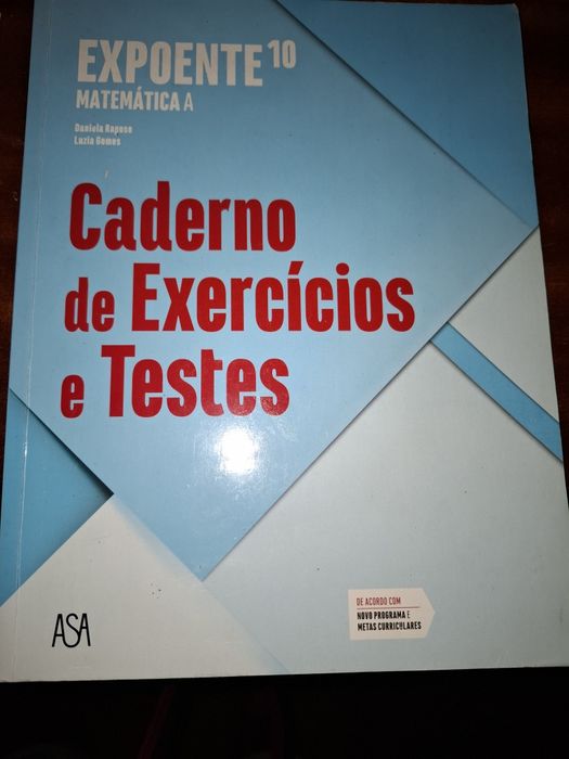 Expoente 10° matemática A tenho o volume 1 e o 2 e o caderno de exercí