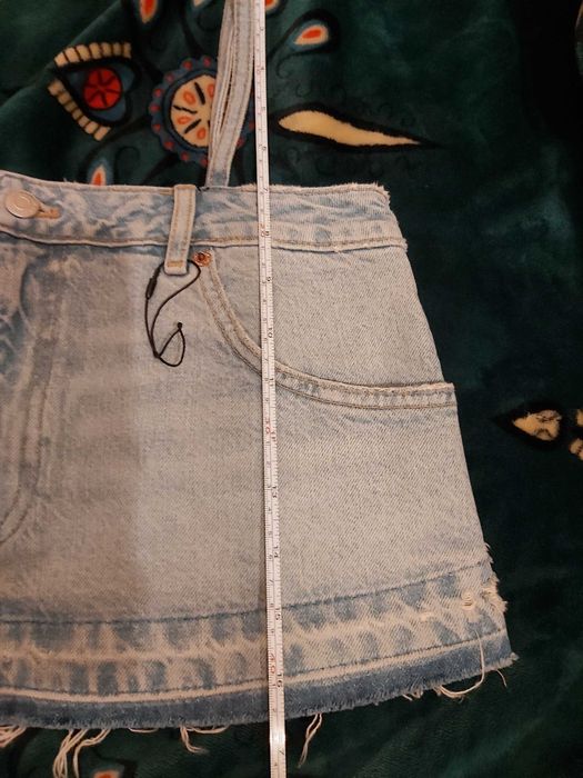 Zara krotki top S jeans