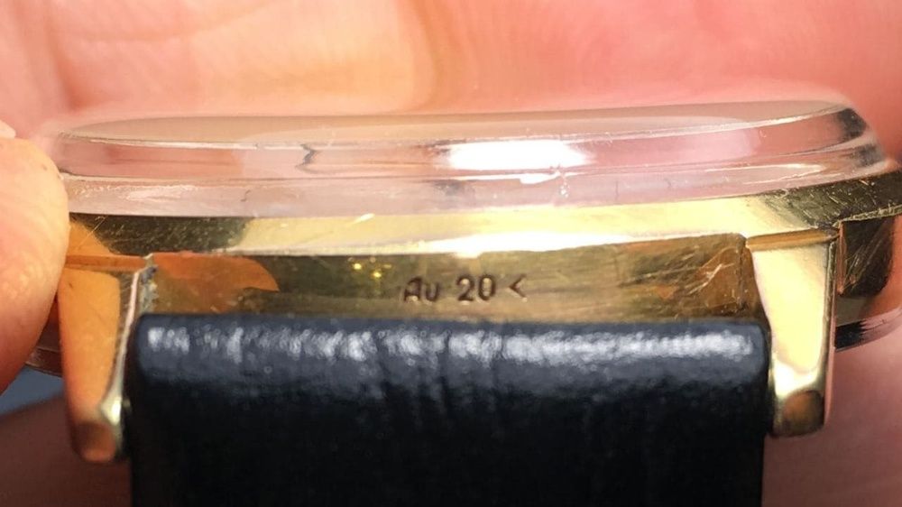 Часы позолоченные Луч Ракета 20 микрон позолота 23 камня